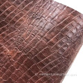 matériau du sac Faux cuir de crocodile PU Cuir artificiel